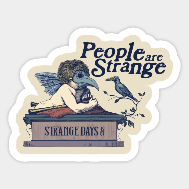 People are Strange Sticker by RepubliRock